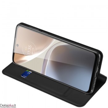 Dux Ducis Skin Pro dirbtinės odos dėklas - juodas (Motorola Moto G32) Dux Ducis Skin Pro dirbtinės odos dėklas - juodas (Motorola Moto G32)
